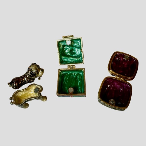 Vintage Monet Decorative Trinket Box Set - Picture 2 of 6